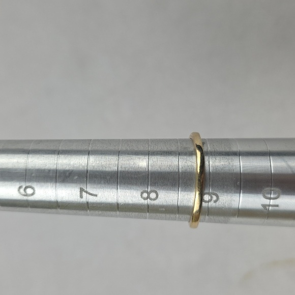 Victorian Looking Garnet And Pearl 10k Gold Ring Size 8.75 - Picture 8 of 9